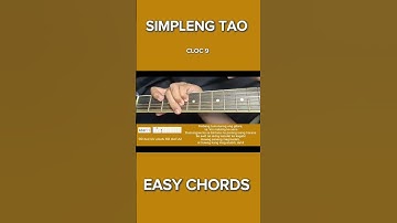 Thumbnail of Simpleng Tao | EASY CHORDS Tutorial | Cloc 9