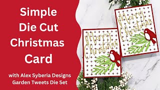 Garden Tweets Merry Christmas Cards with Alex Syberia Designs