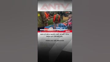 Mưa lũ miền Trung làm 8 người chết và mất tích, ngập lụt còn kéo dài #antv #thoisu #shorts #mualu