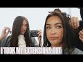 I took my extensions out 🙈 My experience!