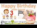 Learn Happy Birthday Song on the violin • Notes & finger pattern tutorial • HTP.TV