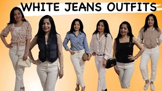 White Jeans Outfits l Styling Spring Summer Trends with White Jeans