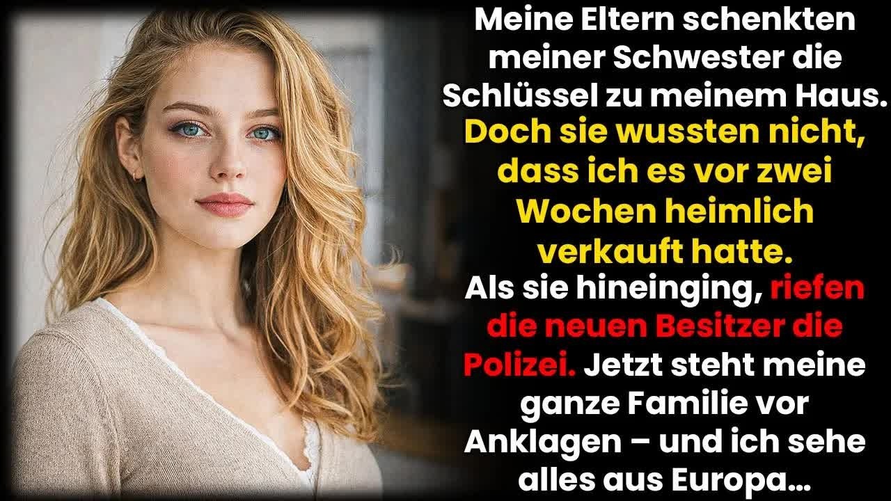 Ich saß mit einem Milchkaffee an einer Gracht in Amsterdam, endlich frei, als mein Handy vibrierte. Meine Schwester schrie: „Da ist ein Fremder im Haus! Er ruft die Polizei!“ Das Problem: Dieses...