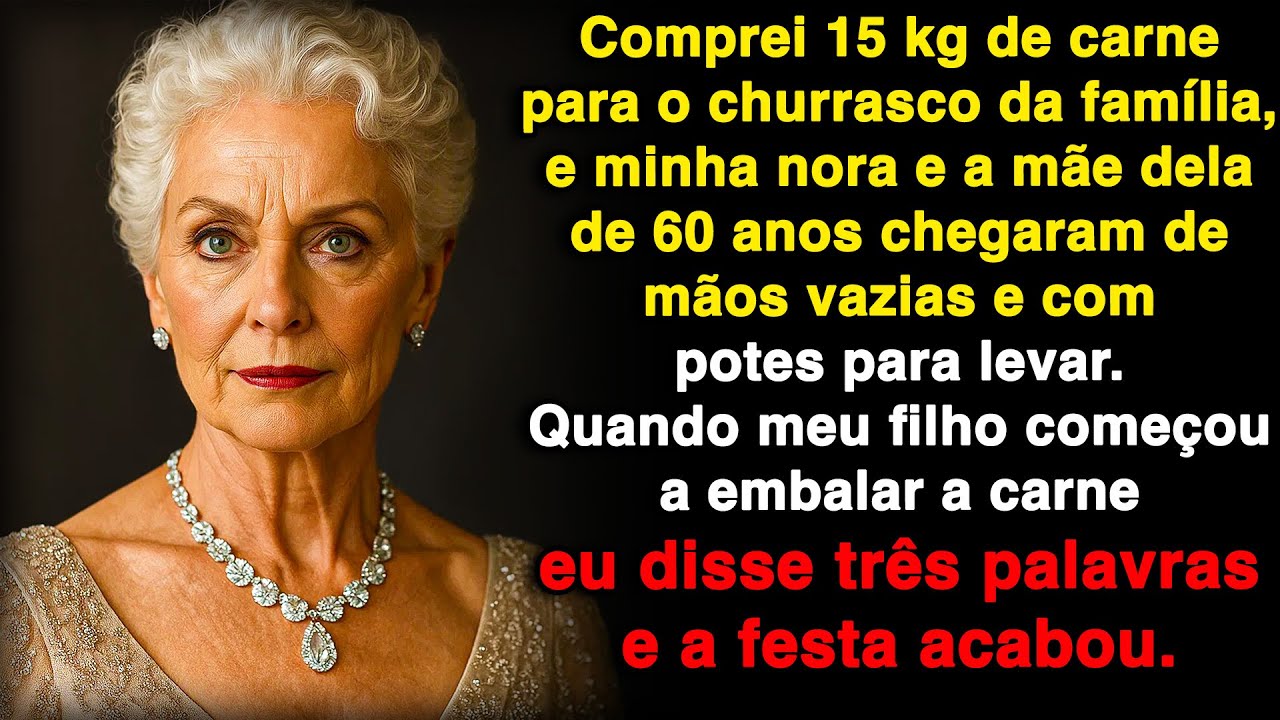 Minha nora e a mãe dela vieram pro churrasco de mãos vazias, mas com potes!