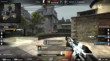 Scream scores the quad - Titan vs NiP on cobblestone - DreamHack Cluj-Napoca CSGO Major 2015