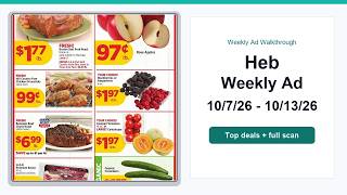 Heb Weekly Ad (10/7/26 - 10/13/26) Best Deals