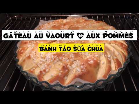 🥧recette-gâteau-au-yaourt-&-aux-pommes-|-bánh-táo-cực-dễ-làm-không-cần-máy-đánh-trứng