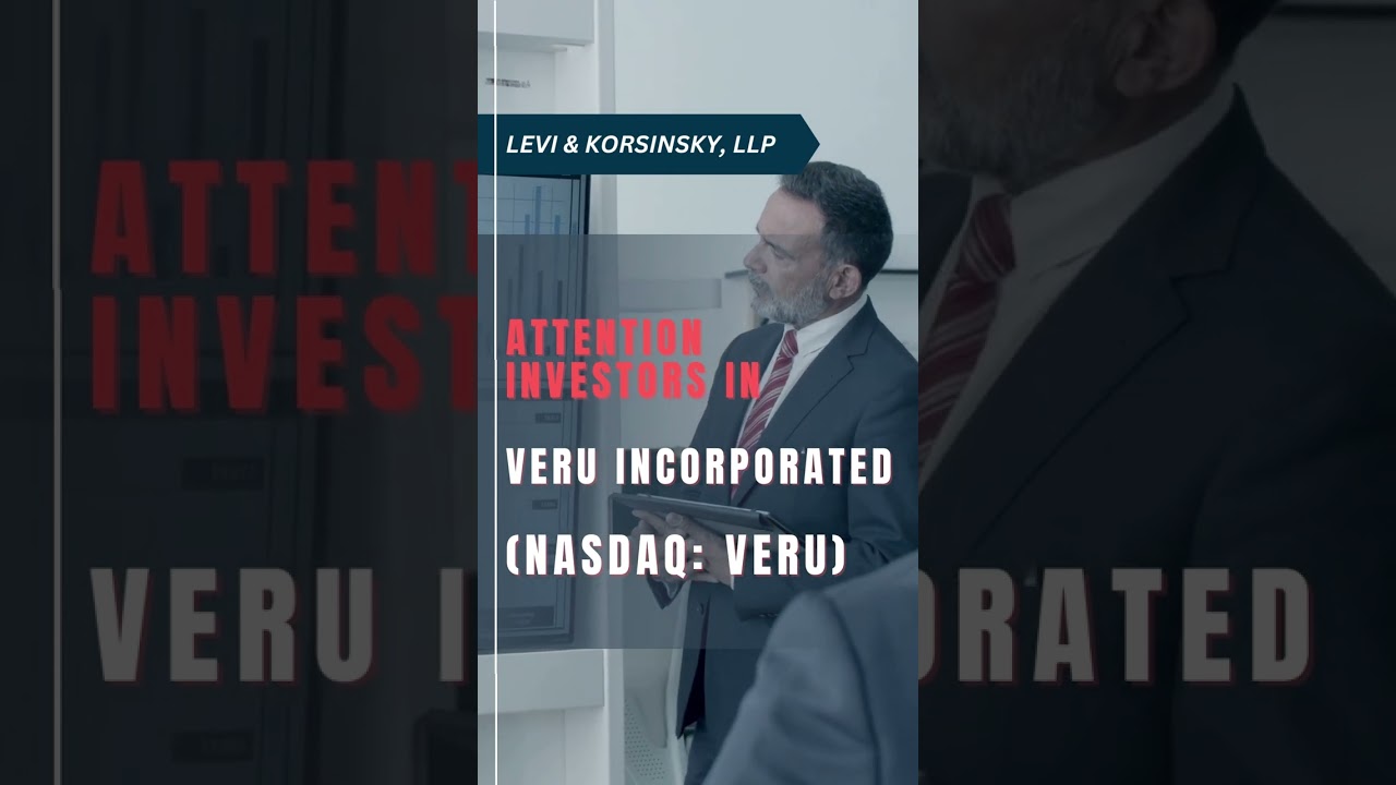 53.56% Collective Loss | VERU STOCK NEWS | Veru Inc Securities Class Action  Lawsuit #VERU - YouTube
