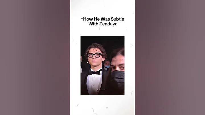 How He Was Subtle with Zendaya 😏❤️ #Tomdaya #TomHolland #Zendaya