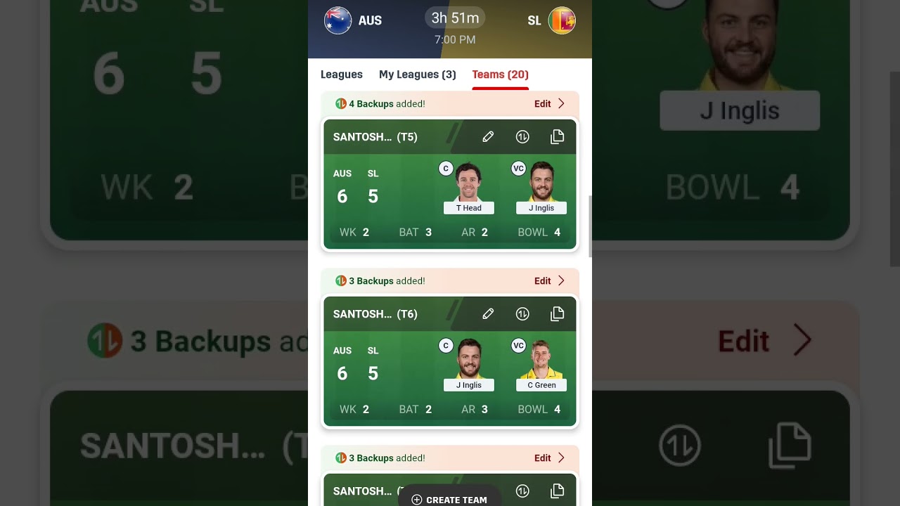 🤯🔥AUS vs SL Dream11, AUS vs SL Dream11 Prediction, Australia vs Srilanka T20 Team Today 2026
