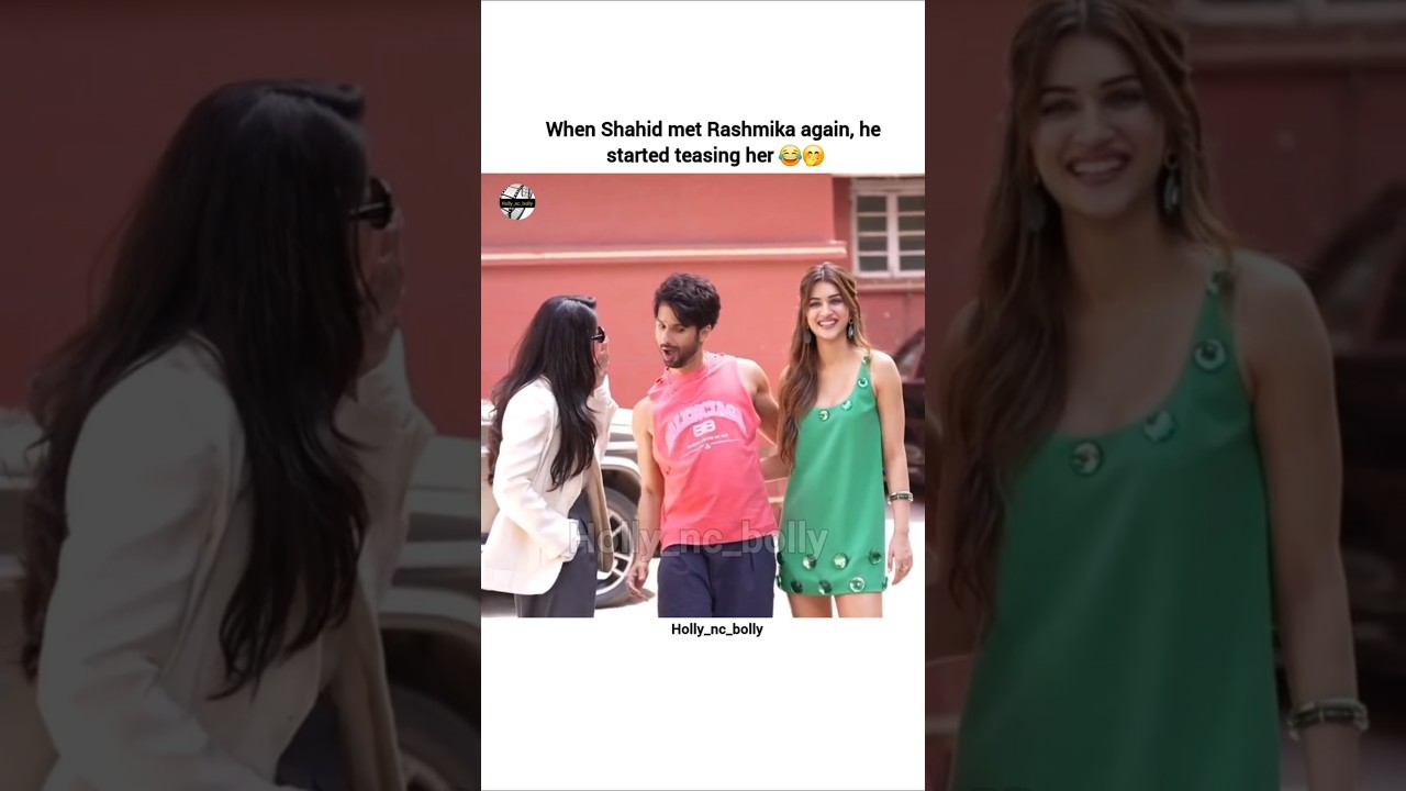 First She Felt Uncomfortable… Later Shahid Turned It Into A Joke 😂💫#shahidkapoor #shahidkapoor