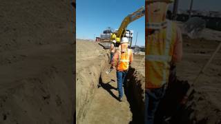 Storm drain installation 18&quot; HDPE