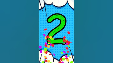 Learn Numbers 2 - Trace Color and Learn Best Educational Videos For Toddlers & Kids #shorts #forkids