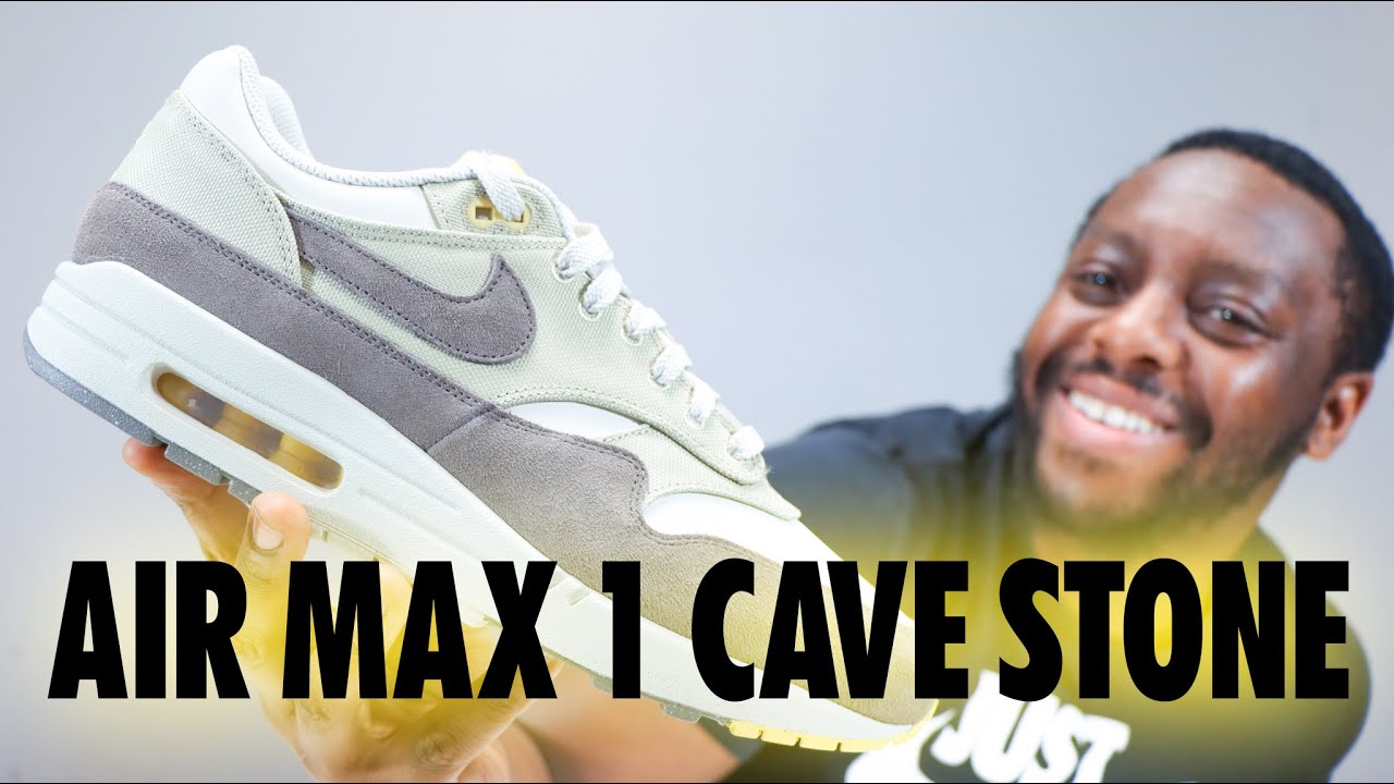 Nike Air Max 1 Cave Stone Light Bone Desert Khaki On Foot Review
