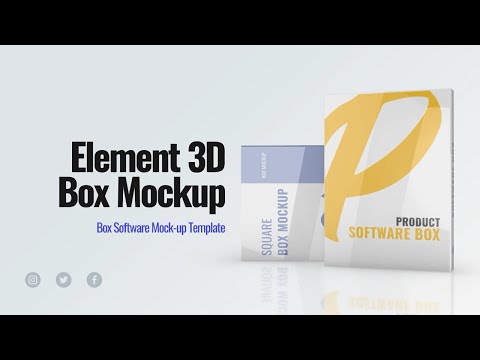 Product Software Box Mockup - After Effects Template