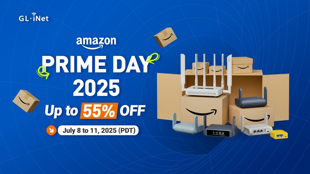 GL.iNet Amazon Prime Day 2025 | Save Up to 55% on Best-Selling Routers!