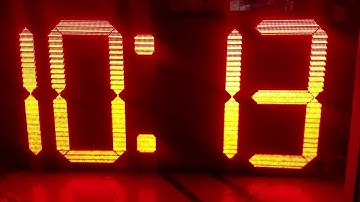 Big Real Time Clock and Temperature and Countdown Timer using Arduino and P10 led panel