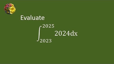 2024 MIT Integration Bee Qualifying Round  Problem # 1
