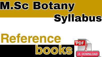 M.Sc botanysyllabus#UOK #Part-3 M.Sc 1st semester botany syllabus,reference books#priyankaeduadvisor