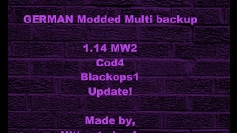 1.14/MW2 GERMAN Modded multiback BLUS {OFW PS3 NO JAILBREAK}