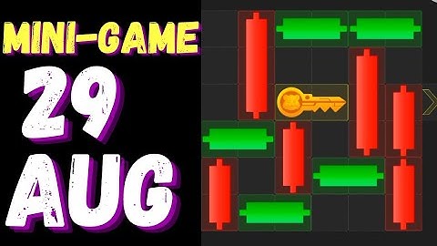 HAMSTER KOMBAT MINI-GAME MADE EASY (KEY PUZZLE )SOLVED 29th AUGUST