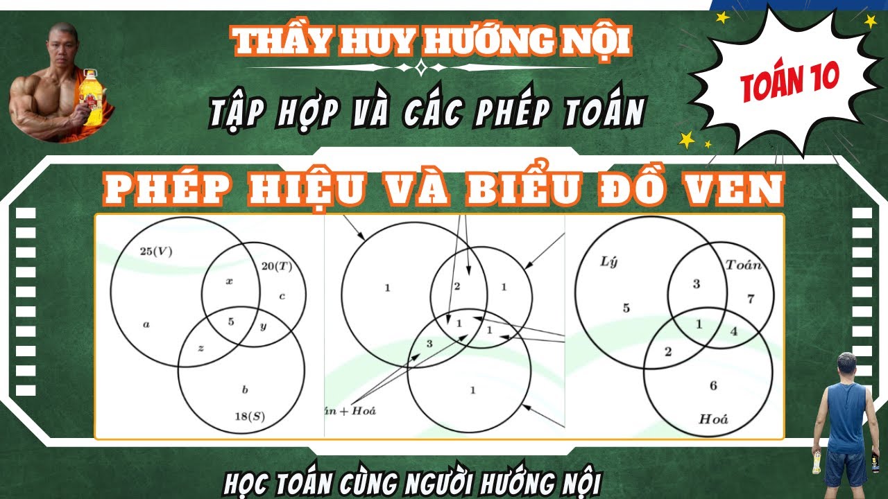 TOÁN 10 - TẬP HỢP - PHÉP HIỆU VÀ KỸ THUẬT DÙNG BIỂU ĐỒ VEN