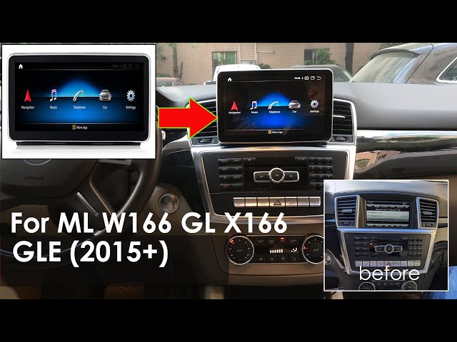 9 inch Mercedes Benz ML W166 GL X166 GLE 2015 Android 10 navigation GPS  screen - features & function 