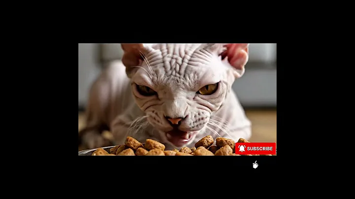 Watch the video about Sphynx Cat Eats Like a Monster 👹#SphynxCat #CatASMR #FunnyCats
