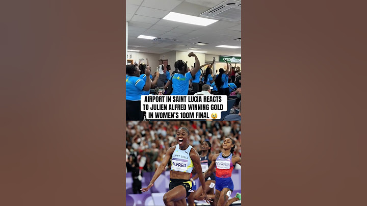 Julien Alfred won the first ever Olympic medal for Saint Lucia ❤️🥇