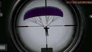 Sniper 3d - Three guys with Parachutes (Parashoot!) Primary mission Kertzville Full HD1080p Gameplay screenshot 3