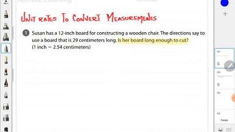 Using unit rates to convert measurements