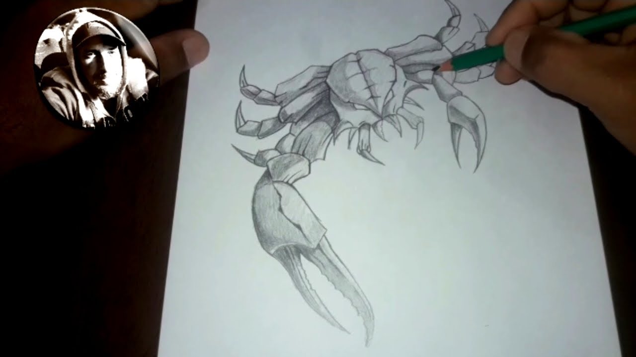 como desenhar um caranguejo passo a passo - YouTube