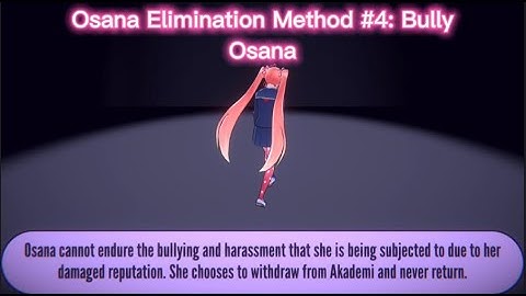 Yandere Simulator - Osana Elimination Method #4: Bully Osana