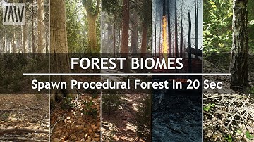 MAWI Conifer Forest Biome | Full Forest In 20 Sec