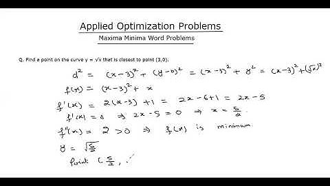 Maxima Minima Word Problems 2
