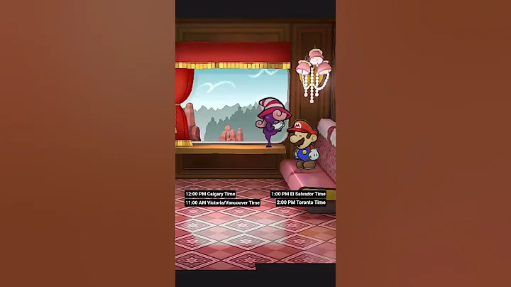 Paper Mario The Thousand Year Door Goombella & Vivian Sleeping/Arriving Calgary by Air Canada