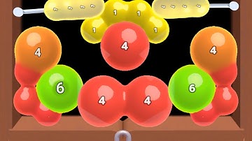 Melty Bubble healing puzzle vs balloons - 2048 ball Gameplay walkthrough New Update Levels part #1