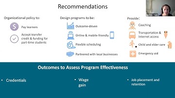 Work Based Learning Programs in Rural Communities for Adult Learners