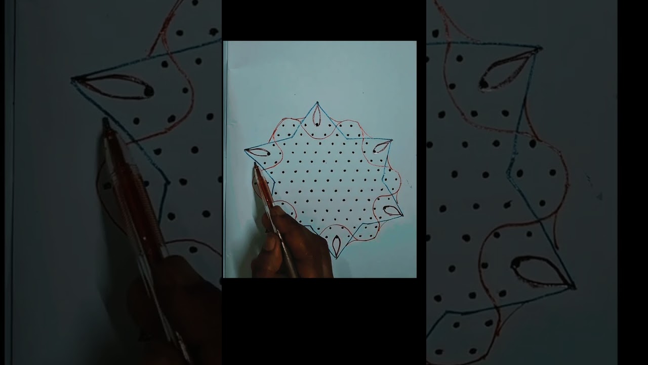 13*7 dots colourful  star 🌟  design  ⭐️ whether it is  nice? Comment  🙏 🙏 pls