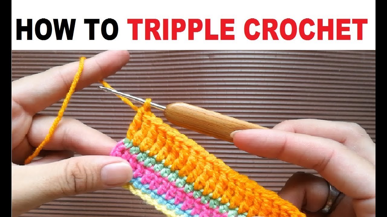 How to Tripple Crochet, EasyCrochet, CrochetTutorial, Crochet