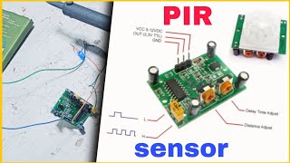 how to make pir motion sensor | pir sensor working