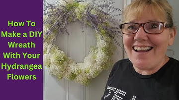 How to make a wreath with hydrangeas-Step by step