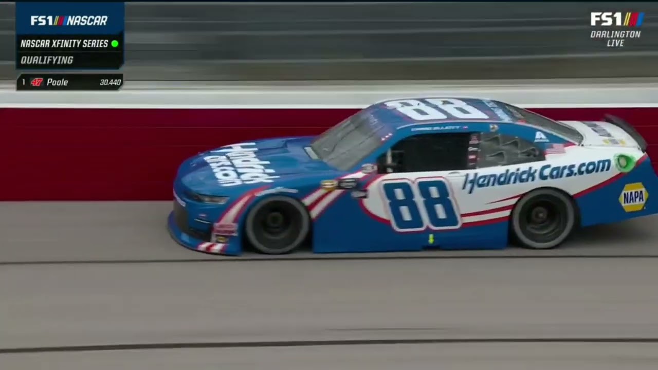 CHASE ELLIOTT QUALIFYING LAP - 2022 MAHINDRA ROXOR 200 NASCAR XFINITY SERIES AT DARLINGTON