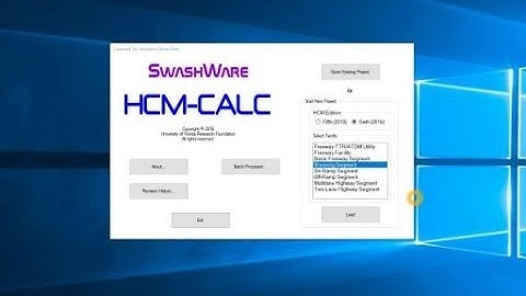 HCM-CALC Weaving Segment