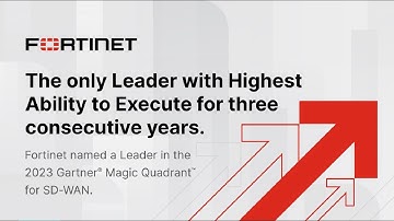 Fortinet Recognized as a Leader in the 2023 Gartner® Magic Quadrant™ for SD-WAN | Fortinet