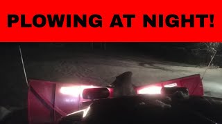 Ford Super Duty F250  NIGHT PLOWING 2019 BOSS V XT Plow on  6.0 Powerstroke by Fix It With Dad 340 views 5 years ago 10 minutes, 57 seconds