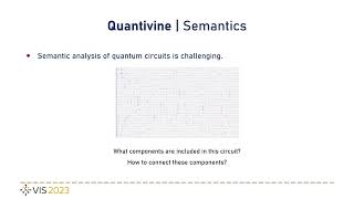 Quantivine: A Visualization Approach for Large-scale Quantum Circuit Representation and Analysis |