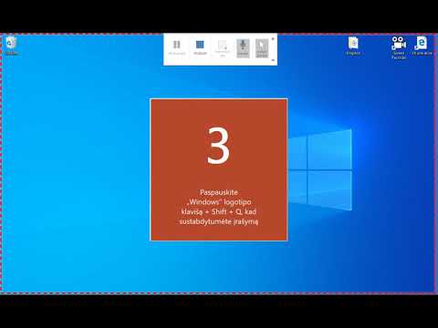 Kaip nufilmuoti kompiuterio ekraną ir įrasyti savo balsą su Power Point programa.