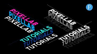 Cara membuat ISOMETRIC 3D TEXT EFFECT keren di Pixellab | Typography pixellab screenshot 2