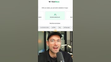 Create websites in minutes with AI